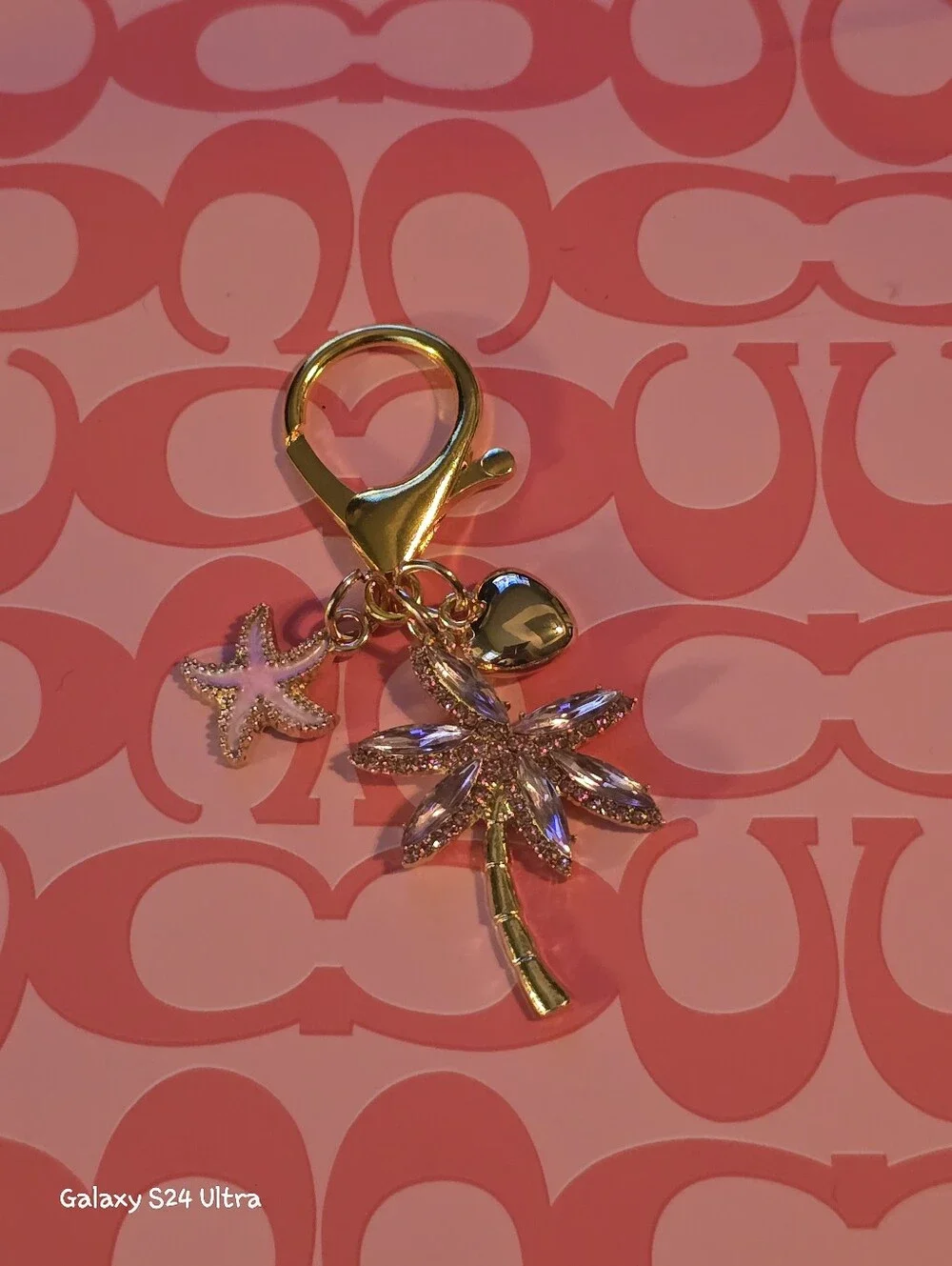 Palm Tree Tropical Beach Theme Bag Charm/ Keychain NEW